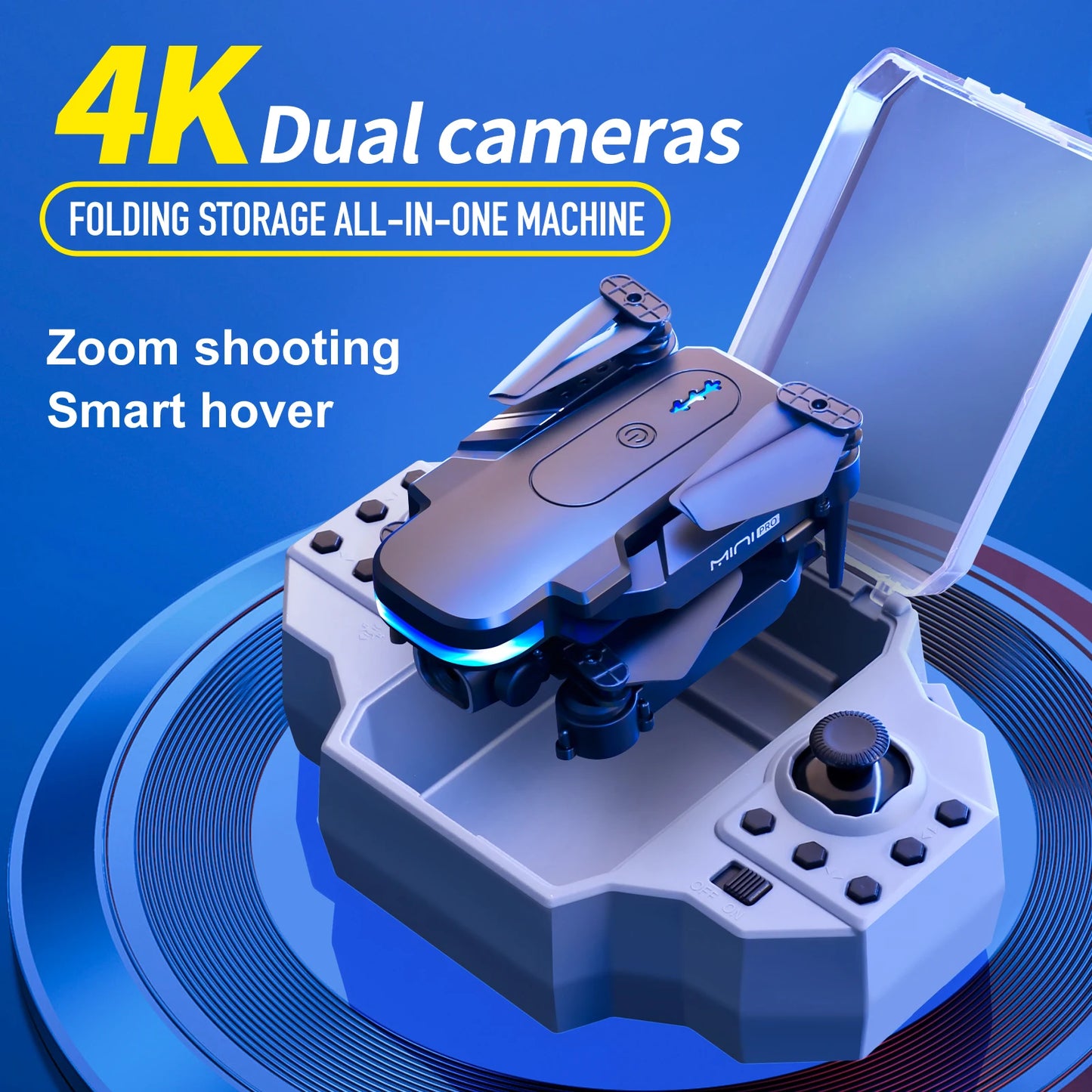 Mini RC Drone WiFi FPV 4K HD Camera