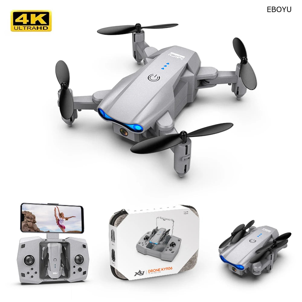 Foldable Mini RC Drone WiFi FPV 4K HD Camera