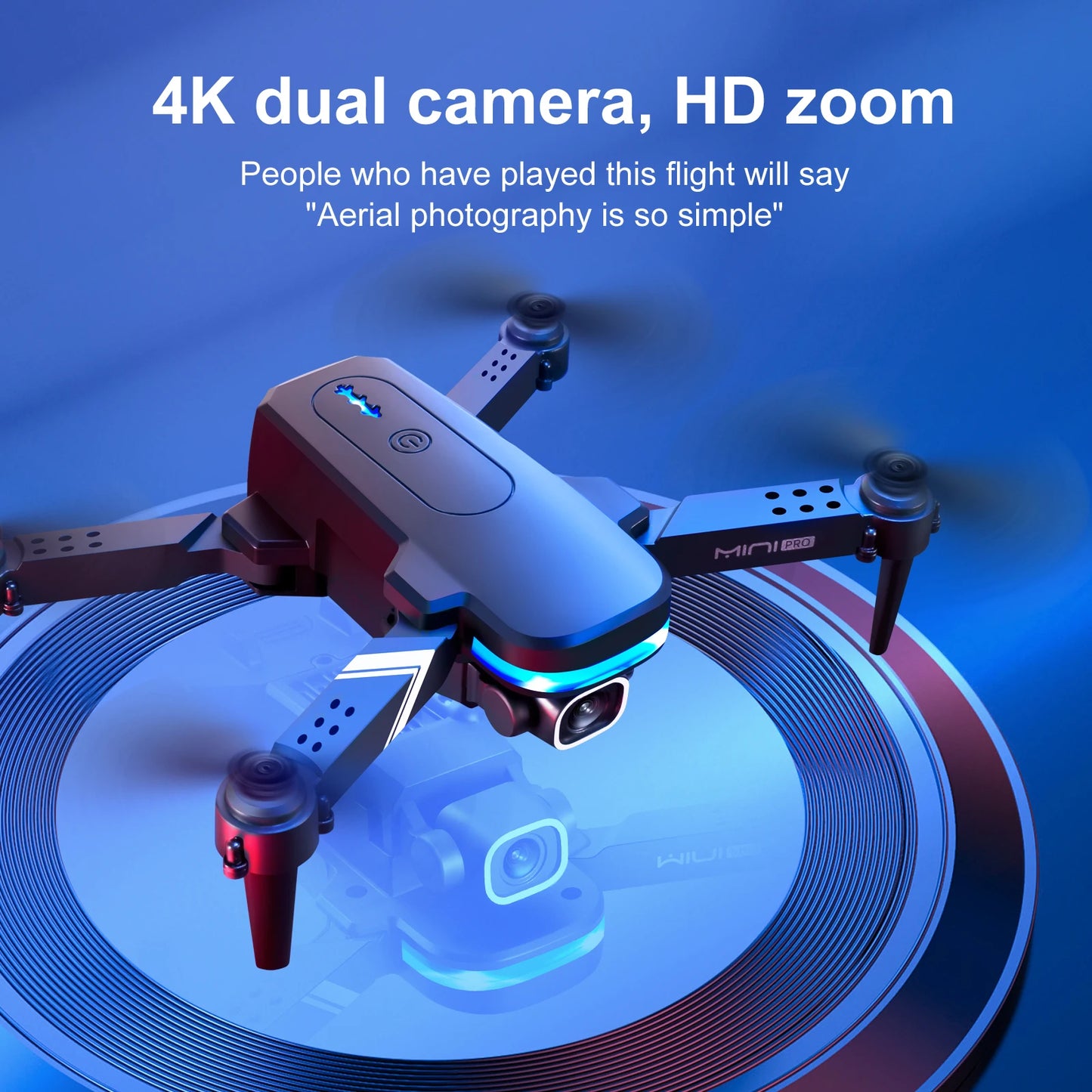 Mini RC Drone WiFi FPV 4K HD Camera