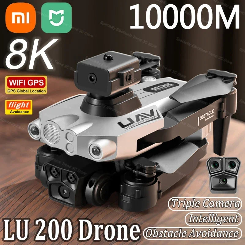LU200 Drone 8K GPS Triple Camera HD
