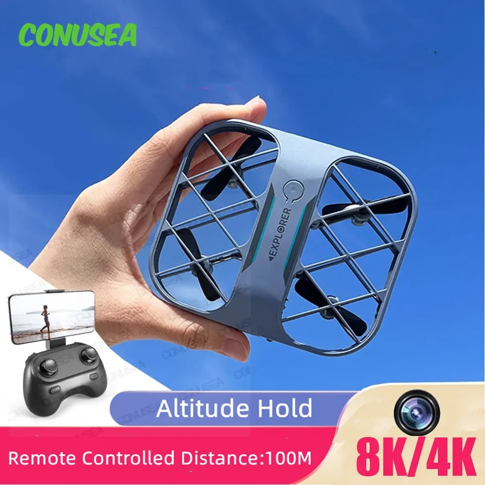 H107 Mini Drone 8K 4K Quadcopter with Camera