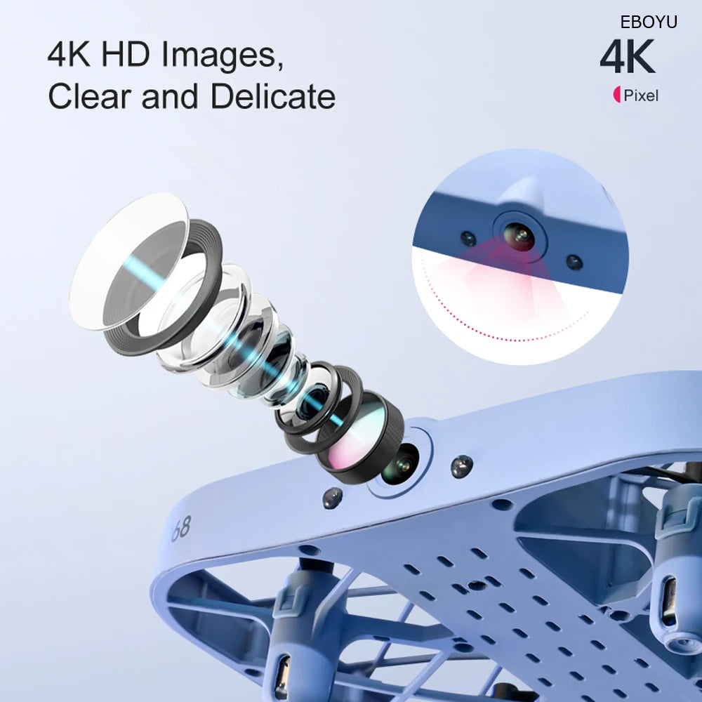 H107 Mini Drone 8K 4K Quadcopter with Camera