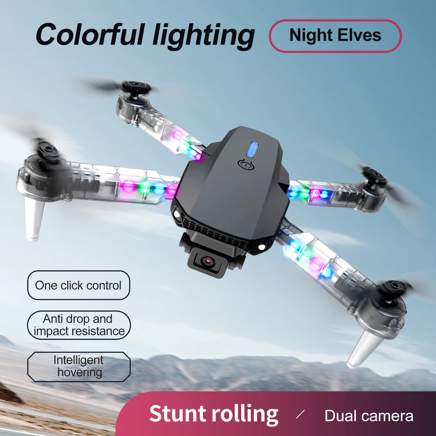 HD 4K Camera Mode Foldable Helicopter Drone