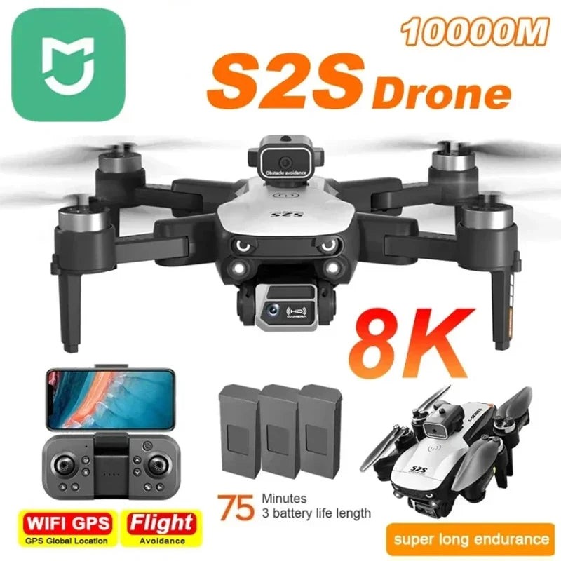 S2S Drone 8K 5G GPS HD Aerial Photography Dual-Camera