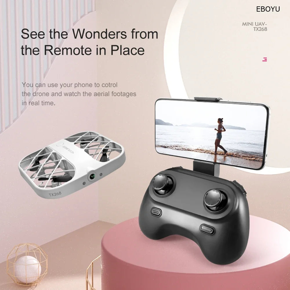 H107 Mini Drone 8K 4K Quadcopter with Camera
